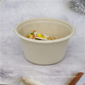Biodegradable Disposable bagasse sugar cane soup blows 850 ml with lid